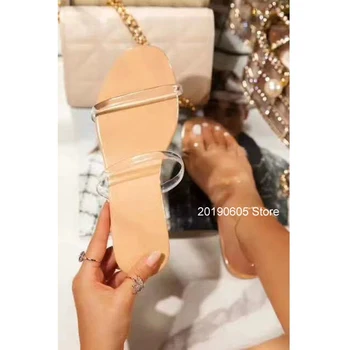 2021 Verão Nova Mulher Sandálias ao ar livre Chinelos de quarto Moda Dedo do pé Aberto Sexy Sapatos das Mulheres Plus Size 43