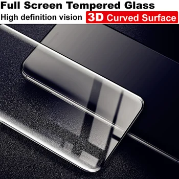 IMAK 3D de Vidro Moderado Curvado para Xiaomi Mi Nota 10 Lite Vidro Completo Protetor de Tela de Cobertura para Xiaomi Mi Nota 10Lite Filme