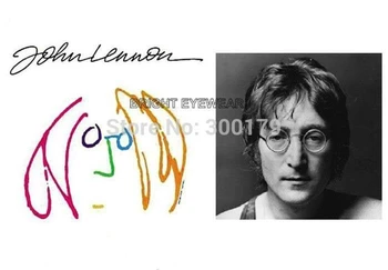 Frete Grátis Vintage Fullrim John Lennon Redonda De Mola Dobradiça Em Titânio Puro, Óculos De Visão, Óculos De Armação De Oculos De Grau Femininos