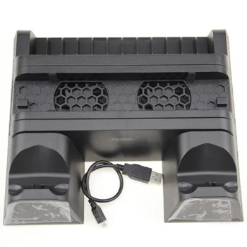 Para PS4/Slim/Pro Cooler,Multifuncional Vertical de Arrefecimento Stand,para PS4 Carregador Controlador de Carregamento Doca