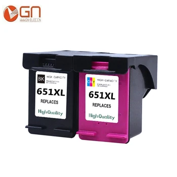 GN 2Pack 651 Cartucho de Tinta para HP 651 651 XL Tinta para HP Deskjet 5575 5645 officejet 202 252 Impressora