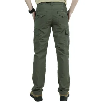 Seca rápido, Casual Calças dos Homens Verão Militares do Exército Respirável Impermeável leve Táticas Calças Calças masculinas Carga Calça Masculina