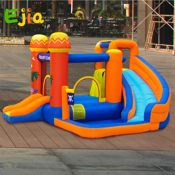 2020 Novo Design Atacado Inflável Crianças lâmina de Água de Parque de pula-pula com escorrega para Crianças de Festa, com Ventilador ao ar livre