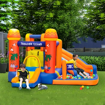2020 Novo Design Atacado Inflável Crianças lâmina de Água de Parque de pula-pula com escorrega para Crianças de Festa, com Ventilador ao ar livre