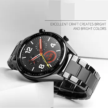 Cerâmica Inteligente Faixa de Relógio Para Samsung Galaxy Watch 3 41 45mm Huawei Assistir GT 2/2e 46mm 42mm Pulseira Para Galaxy Active 2 44mm 40mm