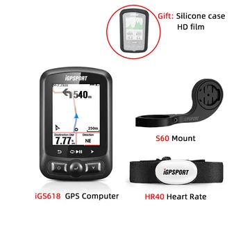 GPS Ciclo Computador iGS618 iGPSPORT de Navegação Velocímetro IPX7 3000 Horas de Armazenamento de Dados