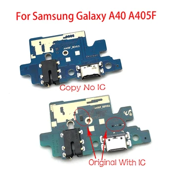 20pcs Porta USB Carregador Dock Conector Carga Conselho cabo do Cabo flexível do Microfone Microfone Conselho Para Samsung Galaxy A405F A40 A405