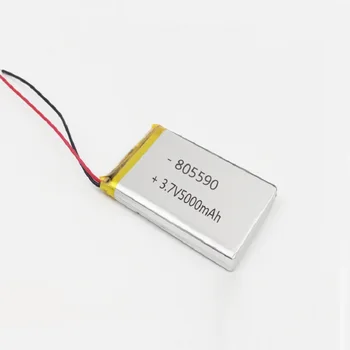 3,7 V 500mAh 805590 bateria de lítio do polímero de DIY de volta clip de carregamento da bateria 805590