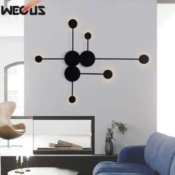 (WECUS) Pós-moderno da lâmpada de parede personalidade criativa home sala de vídeo parede de quarto de cabeceira Big Dipper lâmpada de parede