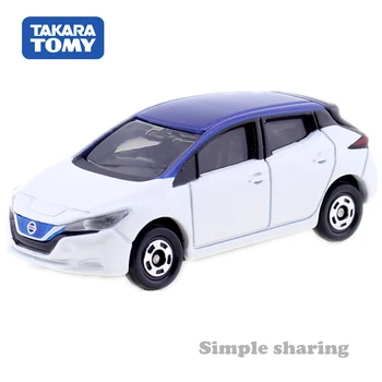 A Takara Tomy Tomica N.º 93 Nissan Leaf Kit Modelo 1/63 De Carro Elétrico Do Brinquedo Molde Fundido Em Miniatura Automóvel Colecionáveis