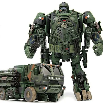A transformação do Robô WJ M02 Camuflagem Fumaça Detetive Modelo de Caminhão Figura de Ação da Liga de Modelo de Recolha de Brinquedos Presentes