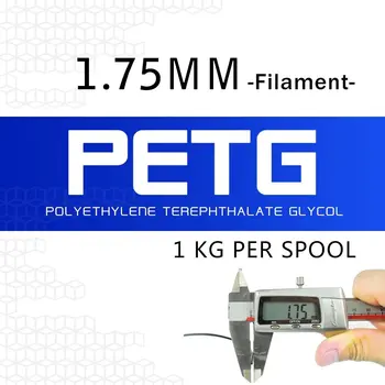 PETG 1kg de 1,75 mm Impressora 3D de Filamentos de 1KG de petg Пластик Gery Cor Boa Resistência ao Ácido E Alcalino