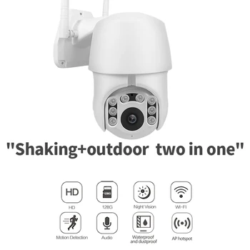 Wi-fi Câmera 360 °1080P AP sem Fio ONVIF o Exterior Impermeável da Noite IR a Cor do CCTV da Segurança