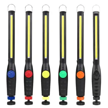 Portátil COB LED Lanterna elétrica Recarregável USB Magnético reparação de carros Luz Gancho de Suspensão do trabalho Tocha Para Acampar ao ar livre