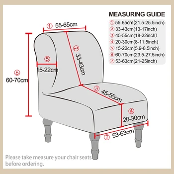 6 Cores, Tamanho Universal Armless Cadeira Sofá Tampa De Assento Capas Capas Para Baixo Do Sofá Protetor De Grande Elástica Futon Cobre