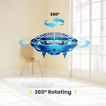 Mini UFO Drone Voador Bola Mágica Drone Helicóptero 360°de Rotação Anti-colisão Mini UFO Drone Brinquedo Para a Criança de Controle de Mão Quadcopter