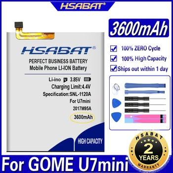 HSABAT GM12B GOME 2017M95A 3600mAh~4200mAh Bateria para GOME U7 U7mini U7 mini Baterias
