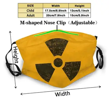 Radiocative Máscara Facial Com Filtro Radioativos Perigo De Radiação Atômica Nuclear