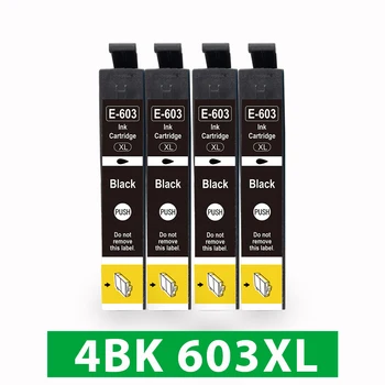 4PK 603xl Para Epson 603XL T603XL Cartucho de Tinta Preto para impressora Epson XP-XP 2100-2105 XP-3100 XP-3105 XP-4105 WF-2810 WF-2830 Impressora