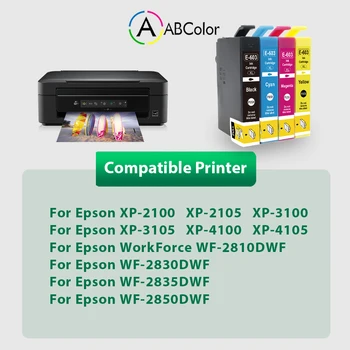 4PK 603xl Para Epson 603XL T603XL Cartucho de Tinta Preto para impressora Epson XP-XP 2100-2105 XP-3100 XP-3105 XP-4105 WF-2810 WF-2830 Impressora