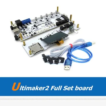 UM2 Impressora 3D de Peças Conjunto Completo Ultimaker2 V2.1.4 Placa-Mãe com Tela OLED de Controlador de Painel Kit Para Impressão 3D