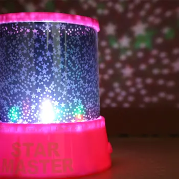 Led USB do Projetor de Natal Deco Céu Estrelado Estrelas, Mestre de Crianças Garoto Bebê Dormir Colorido Mini Noite do DIODO emissor de Luz a Lâmpada para o Quarto