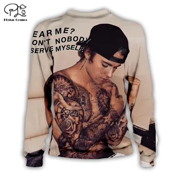 Moda Justin Bieber hoodies 3D impresso Moletom com Capuz Harajuku Outono Streetwear mulheres inimigo homens Casual Treino de estilo-3