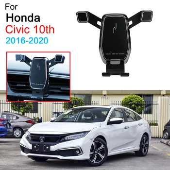 Carro de Telefone do Suporte de Ventilação de Ar Montagem do Grampo Grampo do Telefone Móvel para Honda Civic 10 Acessórios de 2016 2017 2018 2019 2020