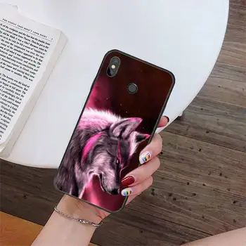 Lobo raiva animal colorido Caso De Telefone Xiaomi Redmi nota 8 9 9s Pro 9 9a