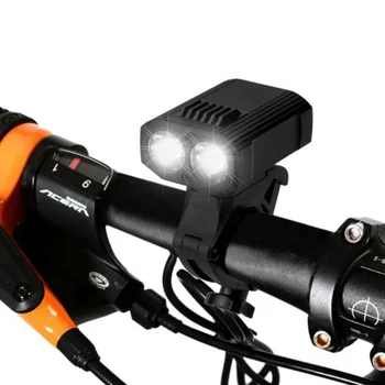 Bike Bicicleta de Luz LED USB Recarregável Conjunto de Montanha Frente do Farol Lâmpada de Lanternas ao ar livre Ciclismo Esportes