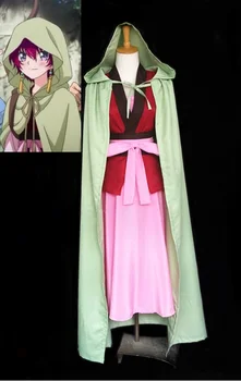 Yona do Amanhecer Cosplay Anime Akatsuki não Yona Cosplay Traje Yona Vestido de Manto Roupa Uniforme Cabo com Brincos