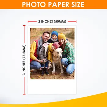 3 Caixas de Polaroid Instax 2x3 Polegadas Premium ZINK, Filme, Papel Fotográfico Para a Polaroid Snap Toque Z2300 SocialMatic de Fotos Instantâneas de Impressão