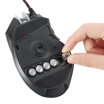 Motospeed V18 Gaming Mouse com Fio 7 Botão de 4000DPI 8-grade do DIODO Óptico USB Ópticos de Precisão 9Keys Respiração Lâmpada com 1,8 m de Cabo