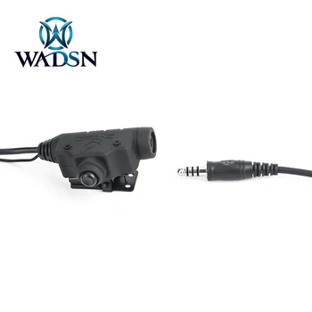 WADSN Z-TAC Tático U94 PPF Peltor Adaptador de Fone de ouvido Para Kenwood aparelho de Baofeng UV-5R Softair Fones de ouvido Acessórios