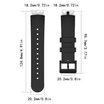 Silicone Substituição Faixa De Relógio De Pulseira Bracelete Para Ticwatch S Smartwatch-Cavaleiro