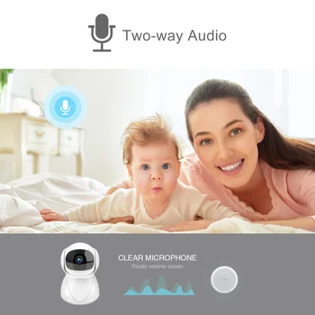 Câmera ip wifi hd 1080p casa de segurança de Vigilância com câmaras de CCTV em Rede ptz sem Fio De 2,4 G/5G Câmara de Áudio em Dois sentidos smart Monitor do Bebê