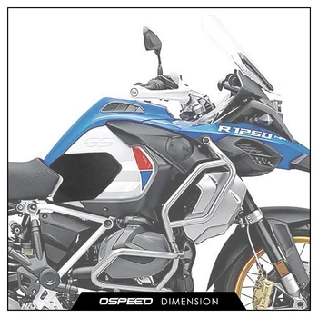 Para a BMW R1200GS ADV R1250 GS Adventure 2020-2012 Motocicleta Tanque do Lado de Tração Pad Decalque de Gás Joelho Aperto Protetor de Borracha Autocolante