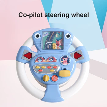 Brinquedo De Roda De Carro De Bebê Crianças Brinquedos Interativos Crianças Volante Com Luz Som De Simulação De Condução De Carro De Brinquedo, A Educação De Brinquedo De Presente