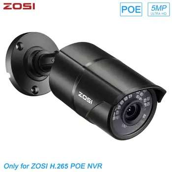 ZOSI H. 265 ip PoE câmera de 5MP HD Exterior Infravermelha Impermeável 30m de Visão Noturna de Segurança de Vigilância por Vídeo Câmera do CCTV