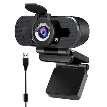 A Webcam 1080P com Foco Automático de Full HD Clip Câmara Web com Microfone de Computador Doméstico Acessórios para Vídeo Conferência