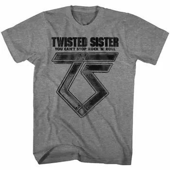 Twisted Sister Novo Licenciado T-Shirt Cant Stop Rock N Roll Tamanho Sm 5Xl Grafite