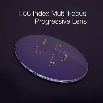 MUZZ 1.56 Índice Multi Foco Progressivo Lentes CR-39 de Prescrição Miopia Astigmatismo Óculos de Lentes Anti-Radiação Lente de Resina 2PC
