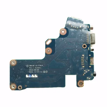 PARA Dell Latitude E6530 VGA USB Portas de Áudio Entrada de Saída de e / s da Placa de Circuito 07TRKR 7TRKR QALA0 LS-7761P Testado Navio Rápido