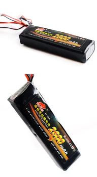 Fogo Bull 11.1 V 2600mah 8C romont controle de Li-po bateria para FS-TH9x JR Devo MC6 remont controle
