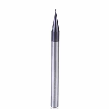 GM-2BS sólido aço de tungstênio 2 flauta pequena bola nariz revestido de fresa cnc fresa de ferramentas de corte para usinagem de metais perfil