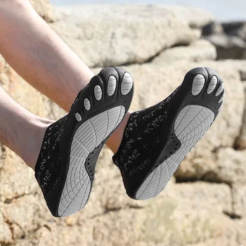 Cinco Dedos, Sapatos de Praia, Homens e Mulheres, Viagens de Verão Portátil Sapatos Descalços Infantis de Natação Casual Mergulho Sapatos chinelos homens
