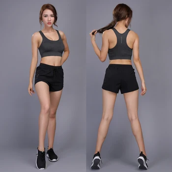 Novo Dry Fit de Formação de Mulheres Sportswear Conjunto Fitness de Senhoras de Compressão de Execução Terno Jogging Apertado Esportes usam Roupas de Yoga