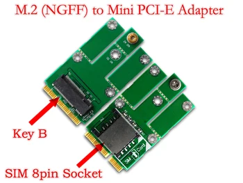 SP M. 2 NGFF Tecla B para Mini PCI-E Conversor Adaptador de Cartão com Slot para Cartão SIM 3G Suporte de Rede 4G LTE para PC para M. 2 2230 2242
