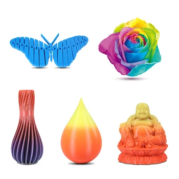 3D filamento PLA filamento de 1,75 Multi cores de Gradiente de 1kg carretéis de plástico filamento de 1,75 impressora 3D filamento impressora 3D filamento