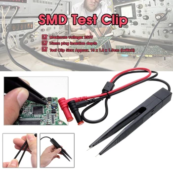SMD Indutor de Teste Clipe de Sonda de Pinças Para o Resistor Multímetro Capacitor Medidor de Clipe de Sonda de Componentes Ferramentas de Medição